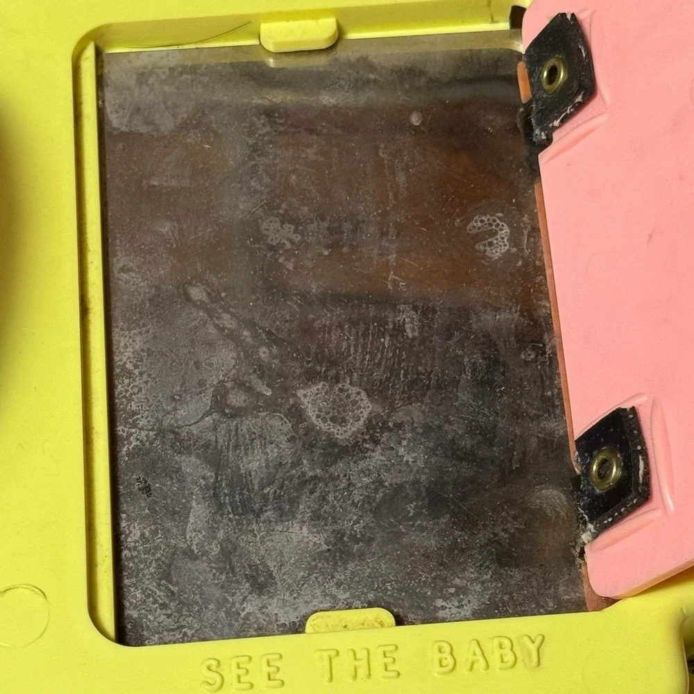 Vintage 1970's Sears Winnie The Pooh Activity Center Busy Box Baby Toy Yellow